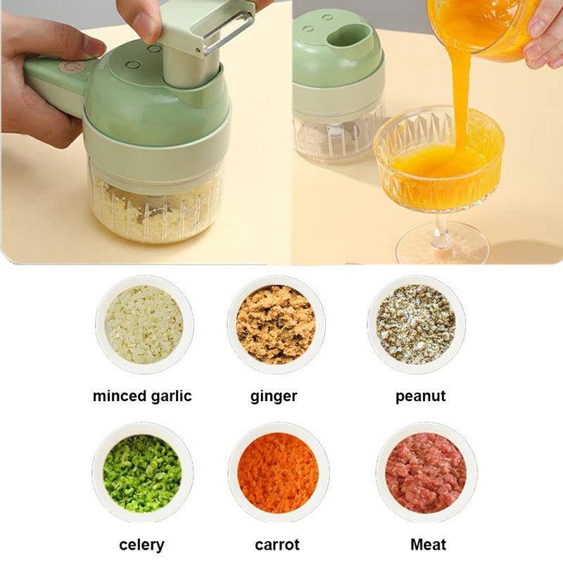 4 In 1 Electric Multifunctional Vegetables Slice Cutter