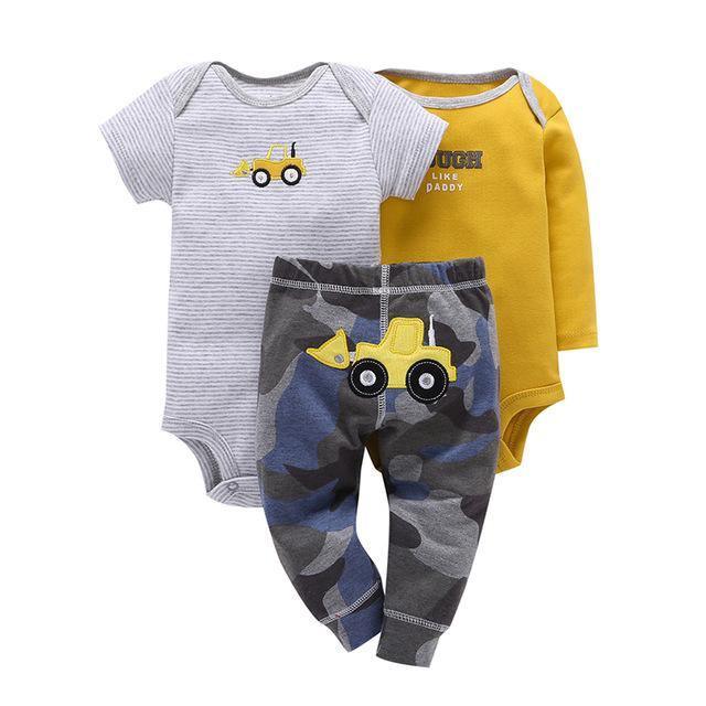 Baby Fleece Sets Unisex Romper Pant Sky Blue