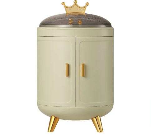 Crown Travel Jewelry Holder Organizer Storage Case Box Light Green