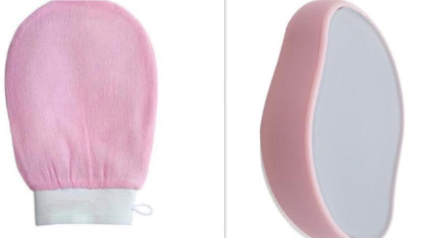 Physical Hair Eraser Crystal Painless Hair Removal Pink Set