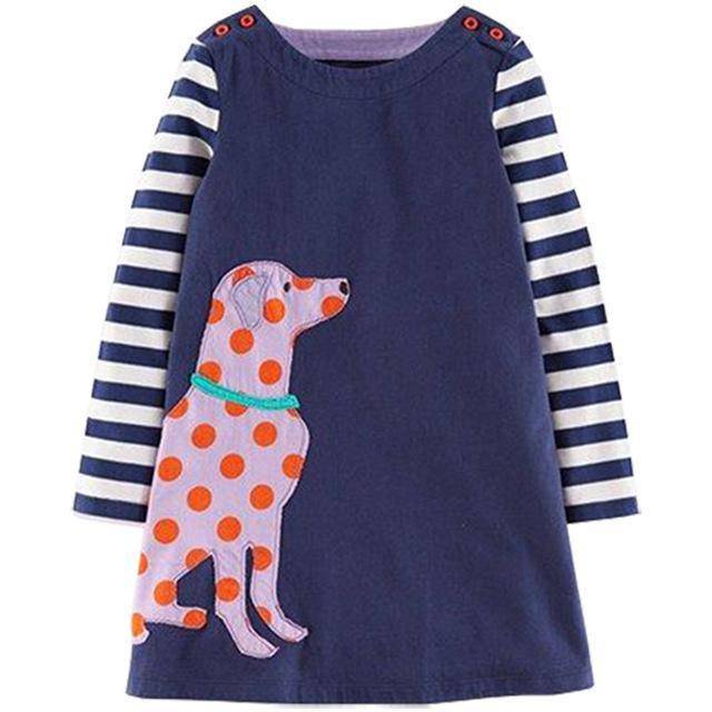 Unicorn Girls Long Sleeve Dress Kids Clothes