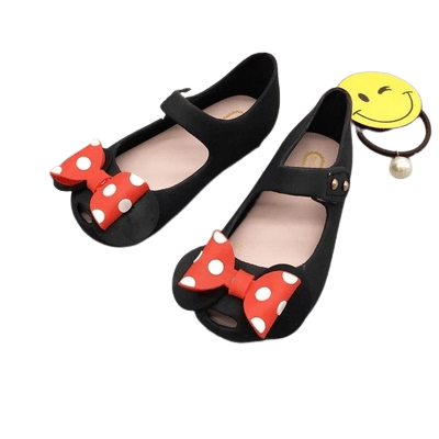 Girls Breathable Jelly Shoes Sandals Black