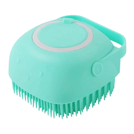 Pet Cat Dog Bathroom Soft Brush Blue Square