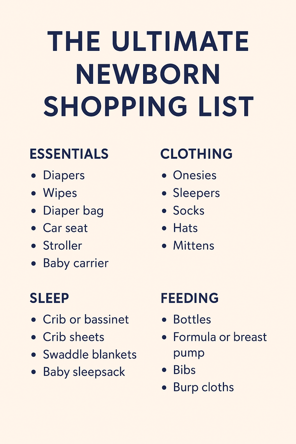 The Ultimate Newborn Shopping List