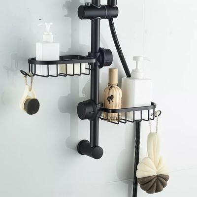 Adjustable Faucet Bathroom Shelf Shower Storage Holder Rack Bump baby and beyond