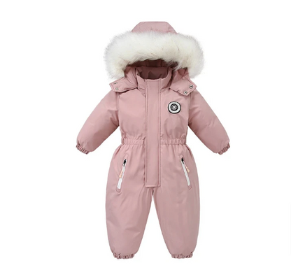 Infant Overalls Waterproof Ski Suit Plus Velvet