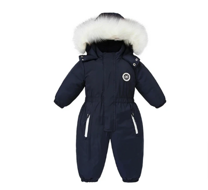 Infant Overalls Waterproof Ski Suit Plus Velvet