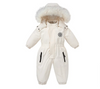 Infant Overalls Waterproof Warm Ski Suit Plus Velvet Clothes