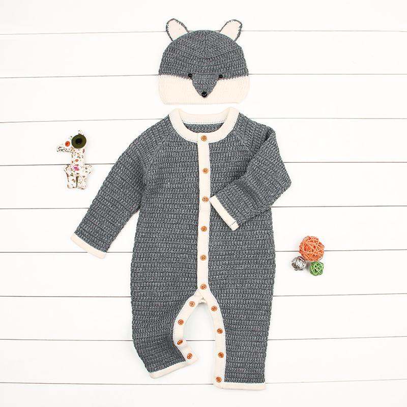 Baby Boy Girl Hoodie Fox Jumpsuit Bump baby and beyond