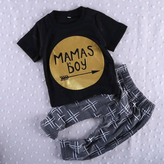 Baby Boy Girl Mama Boy T Shirt Heart Pants Bump baby and beyond