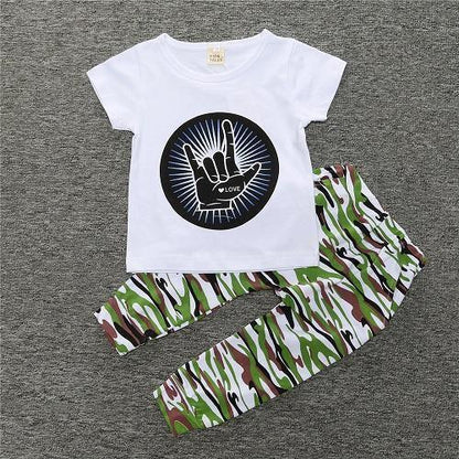 Baby Cotton Animal Short Sleeve T Shirt Pants Bump baby and beyond