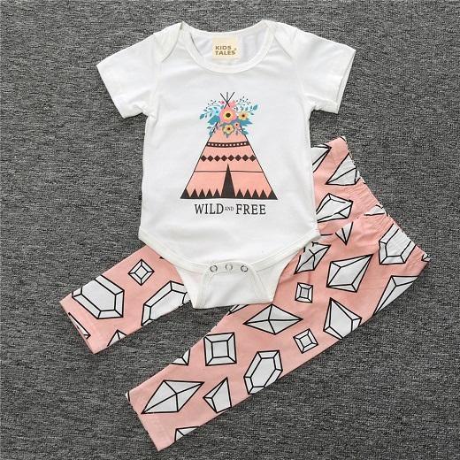 Baby Cotton Animal Short Sleeve T Shirt Pants Bump baby and beyond