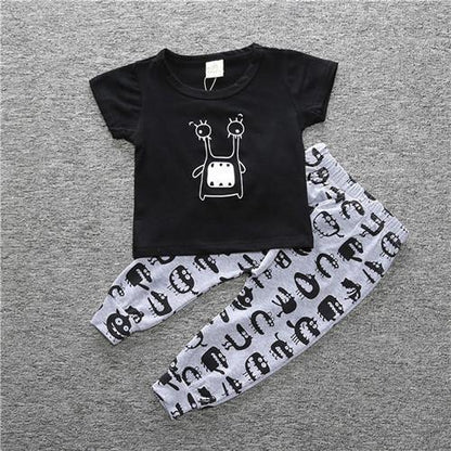 Baby Cotton Animal Short Sleeve T Shirt Pants Bump baby and beyond