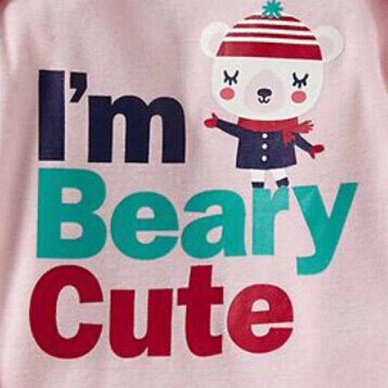 Baby Girl Animal I'm Beary Cute Bodysuit Bump baby and beyond