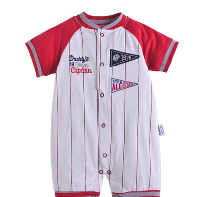 Baby Girl Boy Romper Baseball Jumpsuit Bump baby and beyond