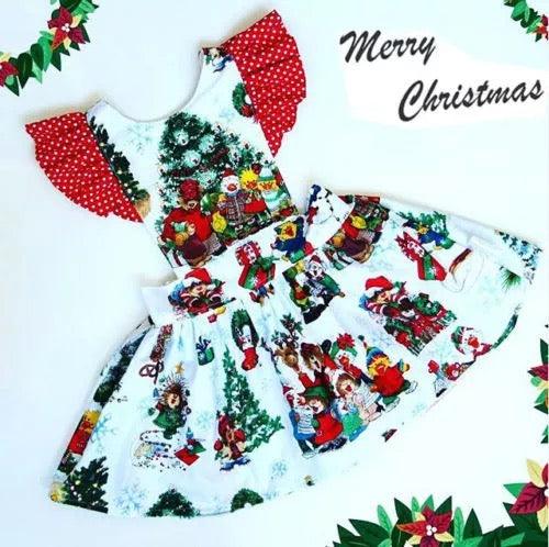 Baby Girl Colorful Christmas Dress Bump baby and beyond