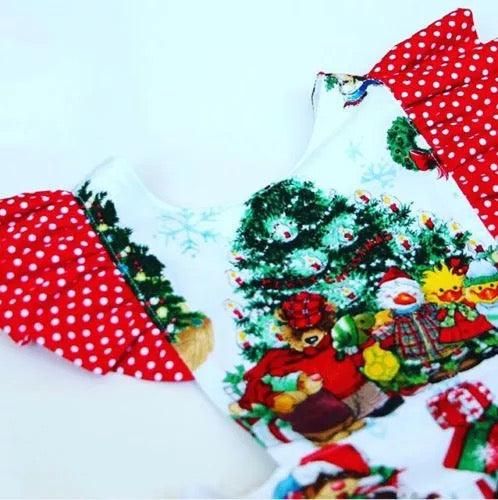 Baby Girl Colorful Christmas Dress Bump baby and beyond