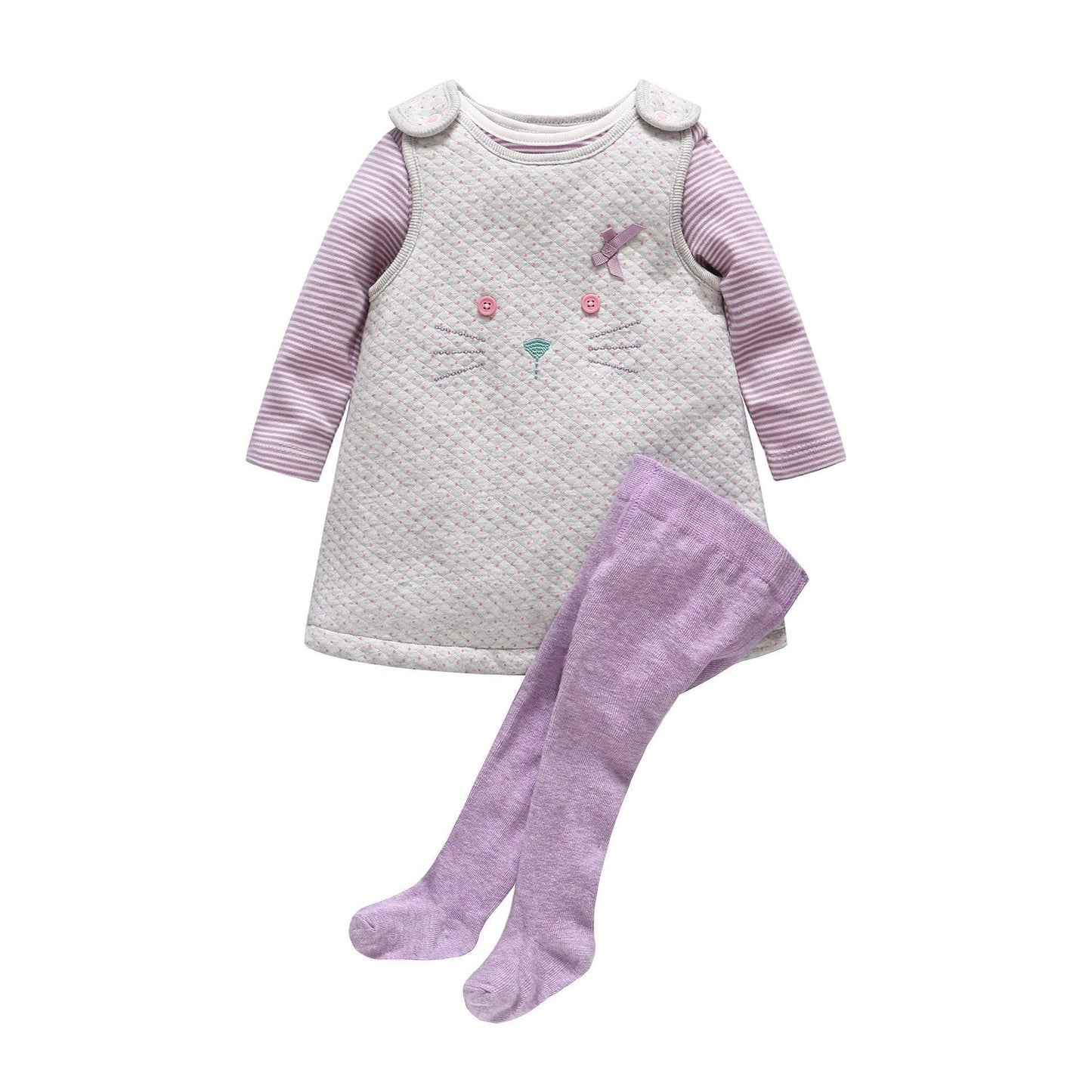 Baby Girl Thick Cat Dress Pantyhose Romper Bump baby and beyond