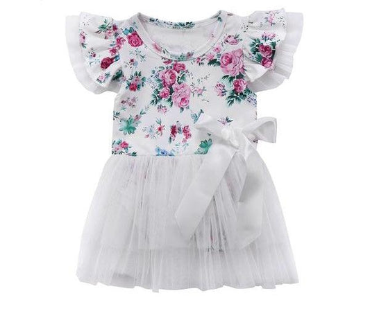 Baby Girls Flower Romper Dress Bump baby and beyond