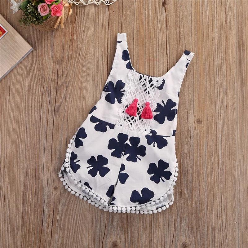 Baby Girls Romper Leaf Sleeveless Clothes Bump baby and beyond