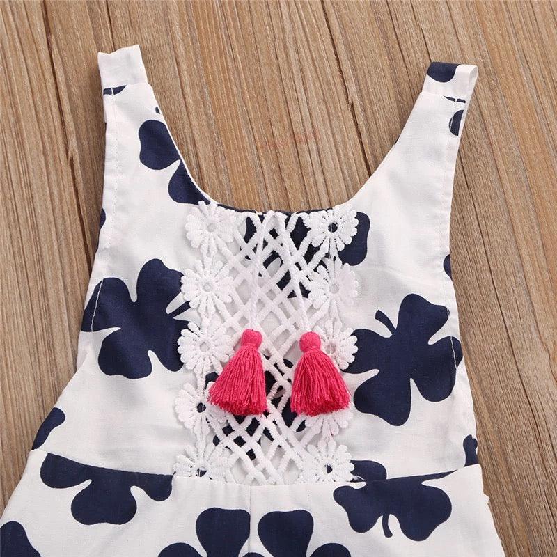 Baby Girls Romper Leaf Sleeveless Clothes Bump baby and beyond