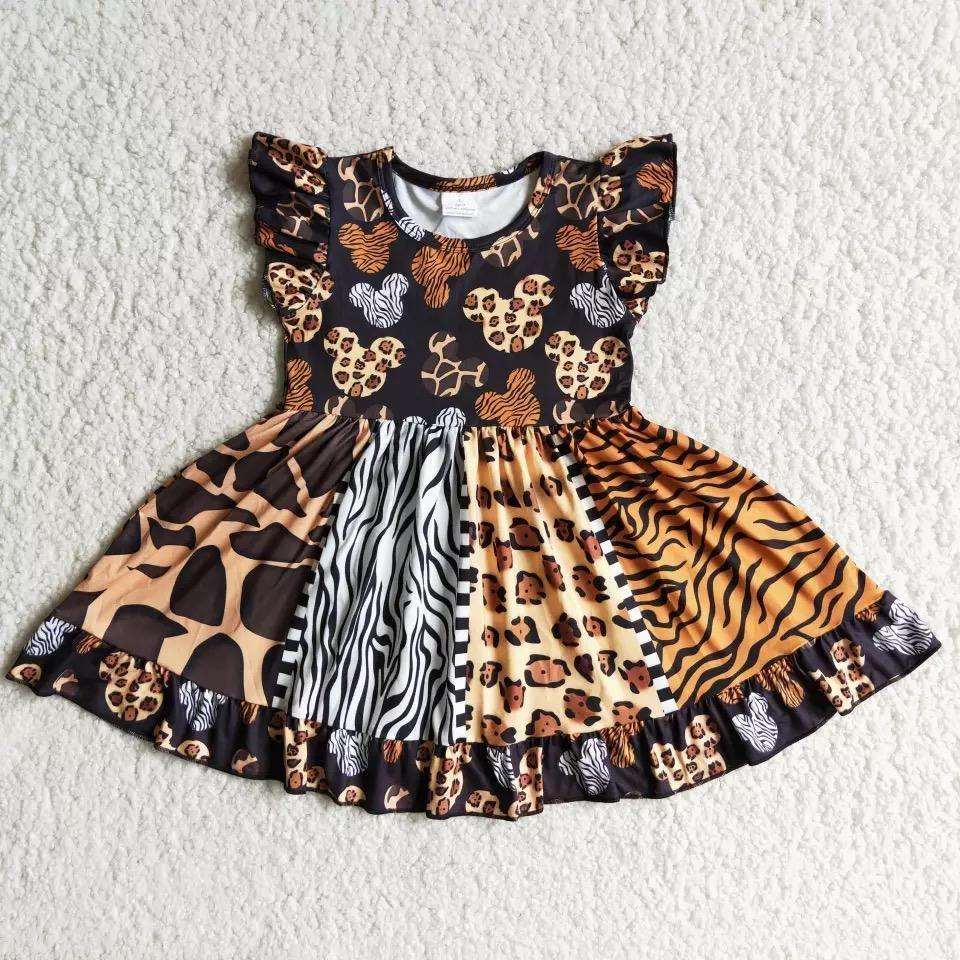 Baby Girls Sleeveless Leopard Print Dress Bump baby and beyond