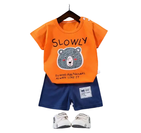 Baby Toddler T-shirt Pants Sets Cartoon Outfits