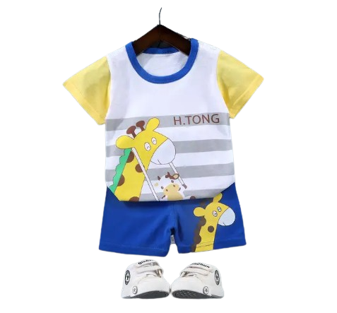 Baby Toddler T-shirt Pants Sets Cartoon Outfits