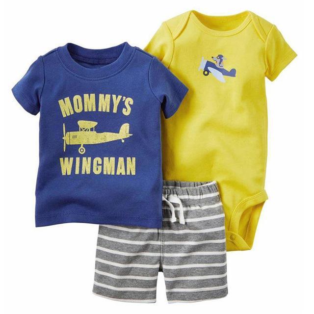 Baby Sets T Shirt Short Romper Outfit Bump baby and beyond