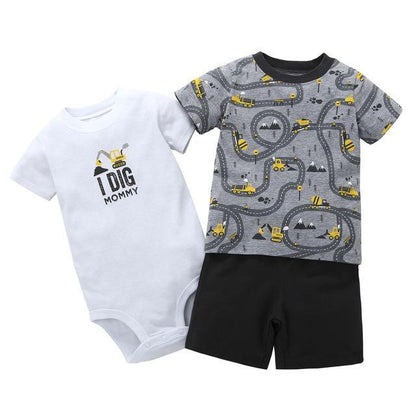 Baby Sets T Shirt Short Romper Outfit Bump baby and beyond