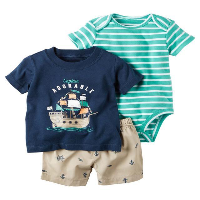 Baby Sets T Shirt Short Romper Outfit Bump baby and beyond