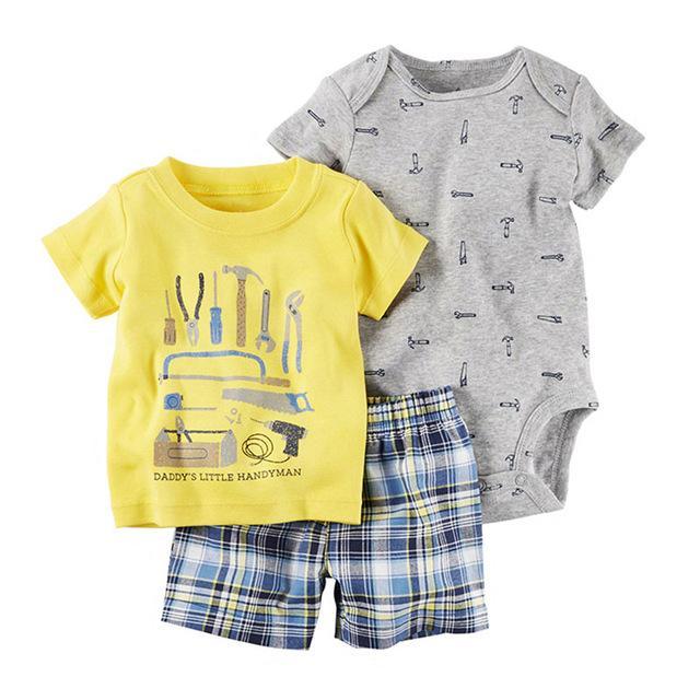 Baby Sets T Shirt Short Romper Outfit Bump baby and beyond