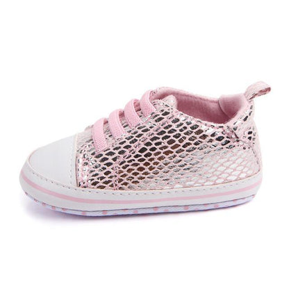 Baby Soft Bottom Sole Bling Mesh Shoes Bump baby and beyond