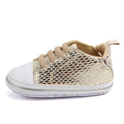 Baby Soft Bottom Sole Bling Mesh Shoes Bump baby and beyond