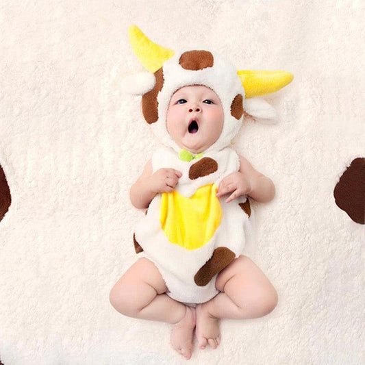 Baby Unisex Cow Costume Animal Outfit Bump baby and beyond