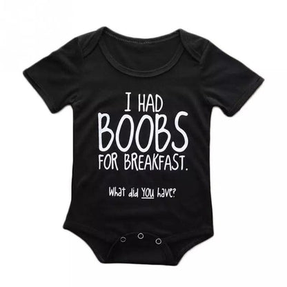 Baby Unisex I Had Boobs For Breakfast Jumpsuit Bump baby and beyond