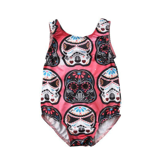 Baby Unisex Star Wars Back Bow Romper Red