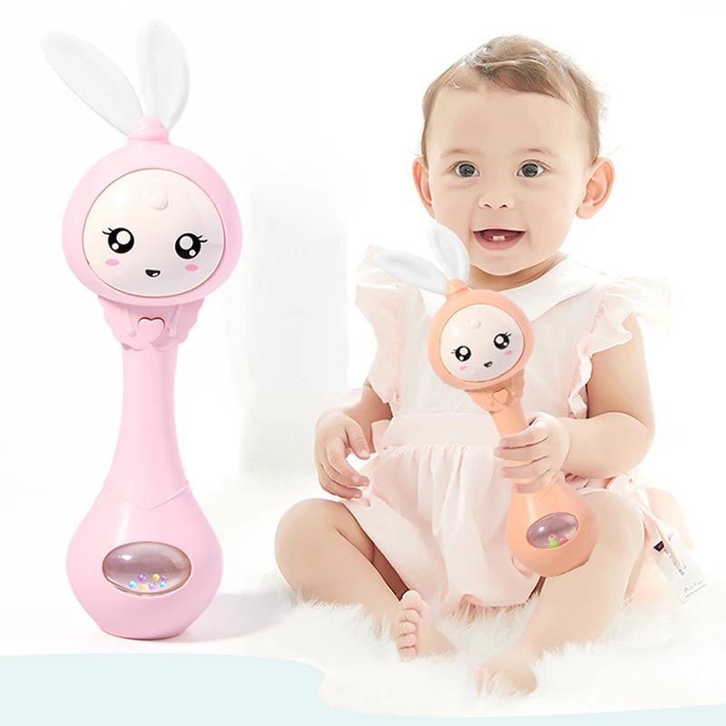 Baby Teether Music Rattle Toys Pacifier Hand Bells