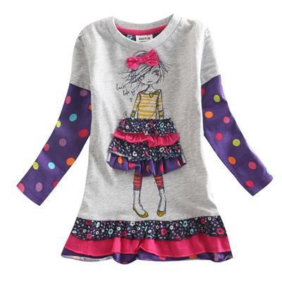 Beautiful Casual Floral Embroidery Girls Dress Bump baby and beyond