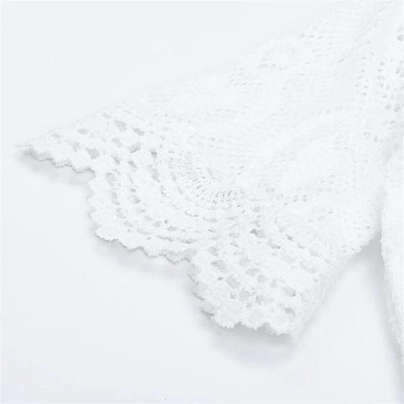 Bohemian Princess White Lace Bodysuit Bump baby and beyond