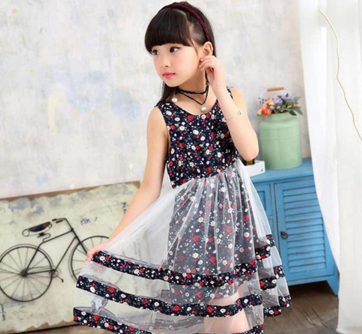 Bohemian Stylish Girls Floral Dresses Bump baby and beyond