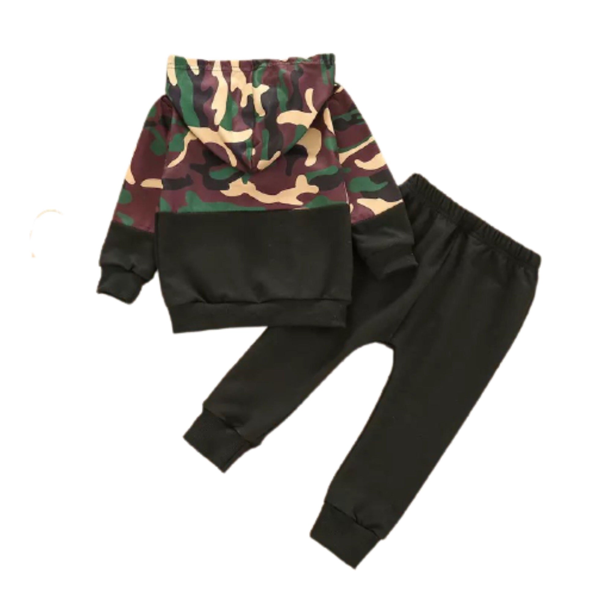 Boys Camouflage Hooded Long Sleeve Tracksuit Bump baby and beyond