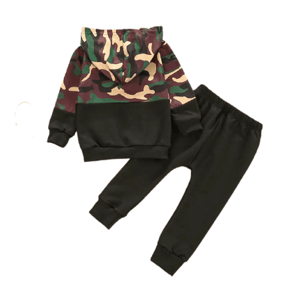 Boys Camouflage Hooded Long Sleeve Tracksuit Bump baby and beyond