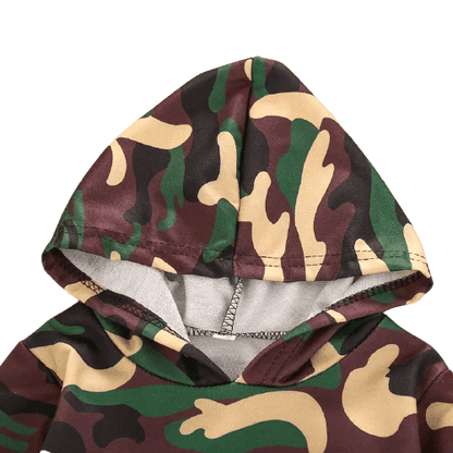 Boys Camouflage Hooded Long Sleeve Tracksuit Bump baby and beyond