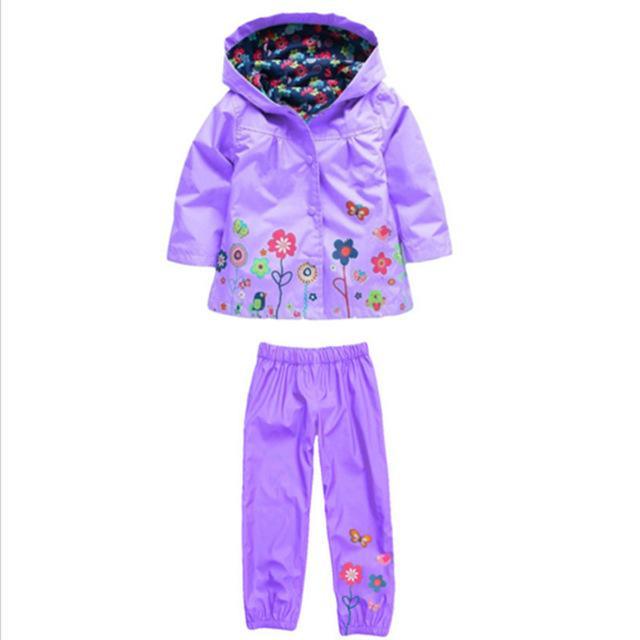 Boys Girls Hoddie Raincoat Waterproof Set Bump baby and beyond