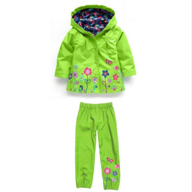 Boys Girls Hoddie Raincoat Waterproof Set Bump baby and beyond