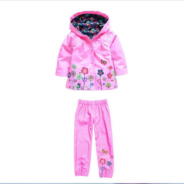 Boys Girls Hoddie Raincoat Waterproof Set Bump baby and beyond