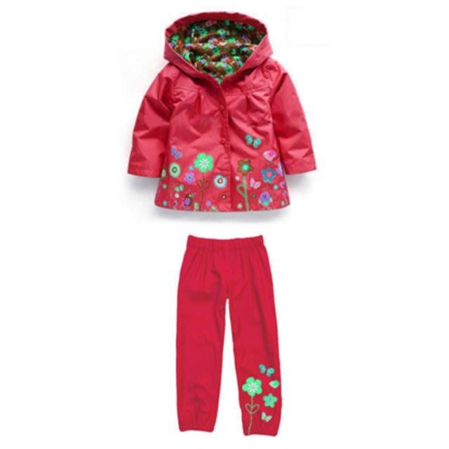 Boys Girls Hoddie Raincoat Waterproof Set Bump baby and beyond