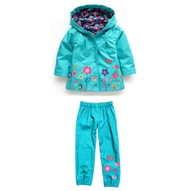 Boys Girls Hoddie Raincoat Waterproof Set Bump baby and beyond