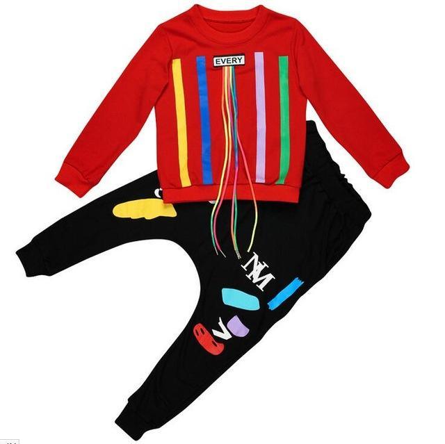 Boys print tassels sweatshirts Haren pants Bump baby and beyond